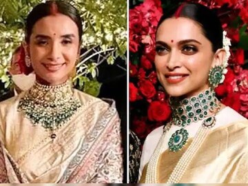 দীপিকার সাজ নকল করেছেন পত্রলেখা? রিসেপশন লুক নিয়ে নেটদুনিয়ায় আলোচনা