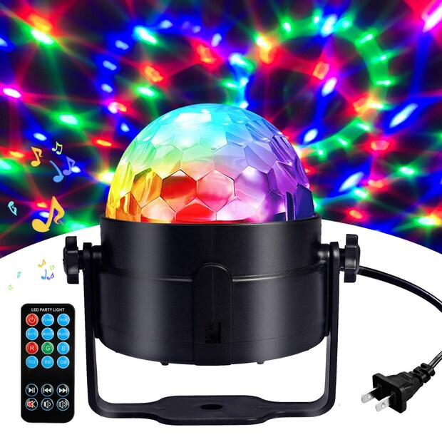 RGB Disco Ball With Remote - আধুনিক এই লাইটে রয়েছে রিমোট কন্ট্রোল এবং সাত ধরনের লাইট মোড।
