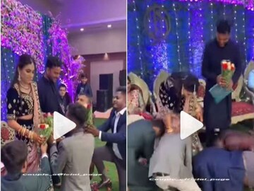 ছাদনাতলায় বরের সামনেই এ কী কাণ্ড! Photo : Instagram 
