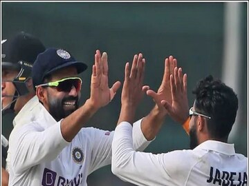 Ind vs NZ: first test team india is near to win kanpur test as new zealand struggling- Photo- AP 