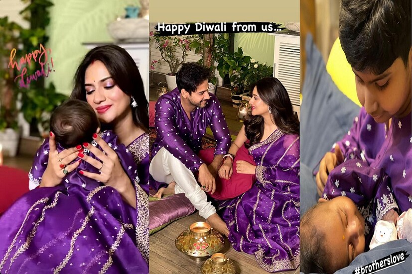 *দীপাবলির সন্ধ্যায় একের পর এক সারপ্রাইজ! আলোর উত্সবে প্রথমবার দুই ছেলেকে প্রকাশ্যে আনলেন অভিনেতা যশ দাশগুপ্ত। তাও আবার যেখানে অভিনেতার বড় ছেলে রিয়াংশের কোলে শুয়ে তার ছোট ভাই ঈশান জে দাশগুপ্ত। ছবিঃ ইনস্টাগ্রাম। 