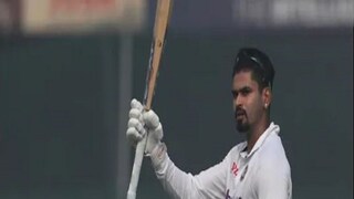 Shreyas Iyer becomes the 1st indian cricketer to score a century and 50 on test debut- Photo-AP