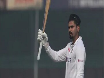 Shreyas Iyer becomes the 1st indian cricketer to score a century and 50 on test debut- Photo-AP