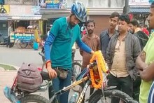 সাইকেলে পাড়ি দিয়ে গোটা ভারত ভ্রমণ,গঙ্গা কে দূষণমুক্ত করার ডাক উত্তরাখণ্ডের যুবকের।