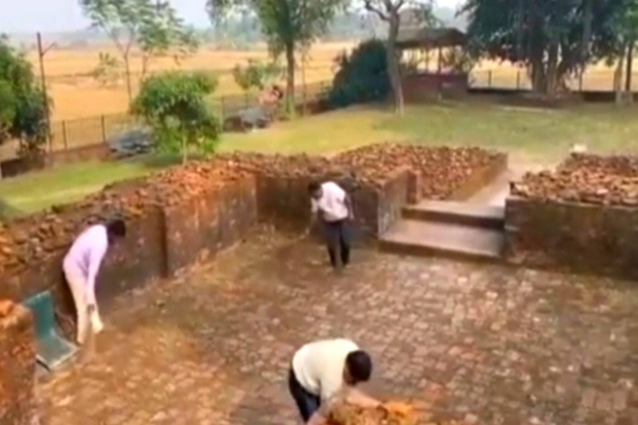 South 24 Parganas News- ঝাঁটা হাতে মন্দির পরিষ্কারের উদ্যোগ বিজেপি জেলা নেতৃত্তের