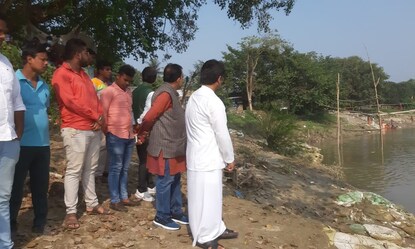 ঘটনাস্থল পরিদর্শনে শান্তিপুরের বিধায়ক এবং সেচ দপ্তর
