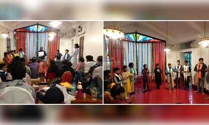 চলছে শিশুদের নিয়ে কর্মশালা