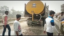 ৩৪ নম্বর জাতীয় সড়কের ধুলোর জেরে অতিষ্ঠ এলাকার মানুষ