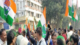 ৪৫ নম্বর ওয়ার্ডে জয়ের পর কংগ্রেস সমর্থকদের উল্লাস৷ 