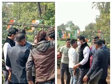 বিক্ষোভের মুখে পড়ে ফিরে যাচ্ছেন রাজীব বন্দ্যোপাধ্যায়৷ 
