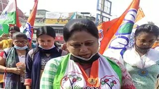 প্রচারে কাজরী বন্দ্যোপাধ্যায়৷ 