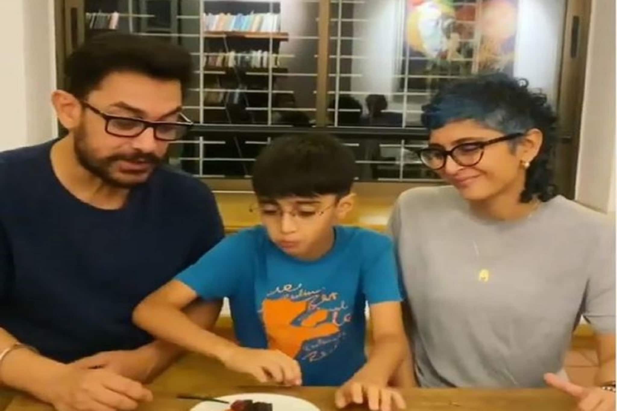 আজাদের জন্মদিনে ফের এক হলেন আমির-কিরণ ! বিচ্ছেদ হয়েও হল না ! ভাইরাল ভিডিও