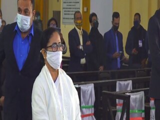 Mamata Banerjee at Cathedral of the most holy Rosary