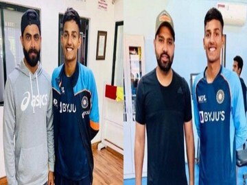 রোহিত এবং জাদেজার সঙ্গে ছবি তুলেছেন অনূর্ধ্ব উনিশ অধিনায়ক ইয়াশ