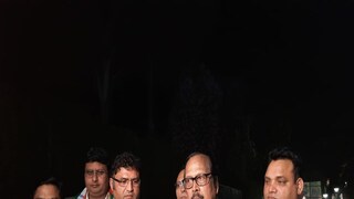 হরিয়ানার নেতাদের সঙ্গে বৈঠকের পর তৃণমূল সাংসদ সুখেন্দুশেখর রায়৷ 