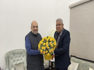 অমিত শাহের কাছে জগদীপ ধনখড়