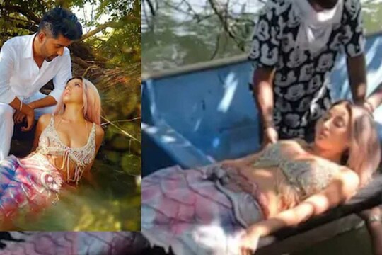 স্ট্রেচারে করে নিয়ে যাওয়া হচ্ছে নোরা ফাতেহিকে!