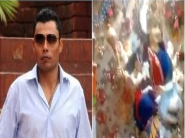danish kaneria shared video of temple vandalism in karachi