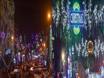 বড়দিনে পার্কস্ট্রিট। ফাইল ছবি। 