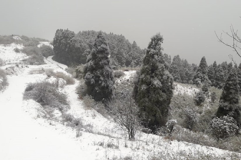 ফের তুষারপাত শৈলশহরে (Darjeeling Snowfall)। দার্জিলিংয়ের ঘুম, জোরবাংলো এলাকায় বৃহস্পতিবার তুষারপাত হয়েছে। তাপমাত্রা নেমে এসেছে প্রায় ২-৩ ডিগ্রি সেলসিয়াসে। কনকনে ঠাণ্ডায় কাঁপছে পাহাড়। 