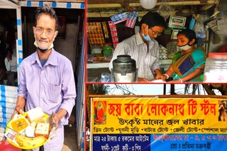 দোকান সামলাচ্ছেন চক্রবর্তী দম্পতি