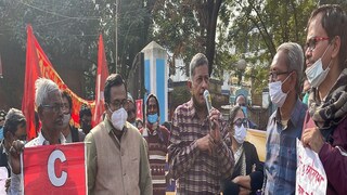 25 left organistion is protesting against Deucha Panchami project in Birbhum