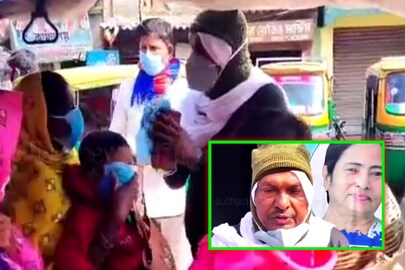 ক্যানিংয়ের রাস্তায় সচেতনতা প্রচার বলাইবাবুর