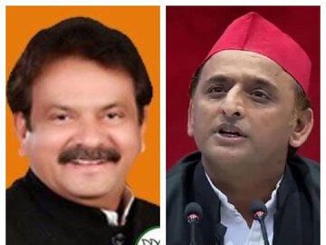 অখিলেশ যাদবের বিরুদ্ধে প্রার্থী এস পি সিং বাঘেল৷ 