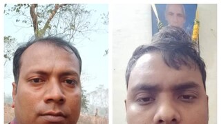 নিহত সুভাষ রায় (বাঁদিকে) ও চিরঞ্জিৎ বর্মন৷ 