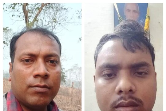 নিহত সুভাষ রায় (বাঁদিকে) ও চিরঞ্জিৎ বর্মন৷