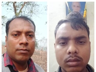 নিহত সুভাষ রায় (বাঁদিকে) ও চিরঞ্জিৎ বর্মন৷ 