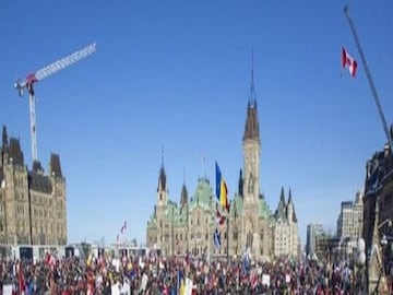 canada prime minister justin trudeau moved to secret location as protest flare up against Covid 19