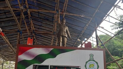 নেতাজির ট্যাবলো থাকছে রাজ্যের রেড রোডের কুচকাওয়াজে। নিজস্ব চিত্র নেতাজির ট্যাবলো থাকছে রাজ্যের রেড রোডের কুচকাওয়াজে। নিজস্ব চিত্র