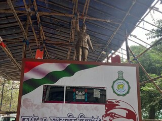 নেতাজির ট্যাবলো থাকছে রাজ্যের রেড রোডের কুচকাওয়াজে। নিজস্ব চিত্র