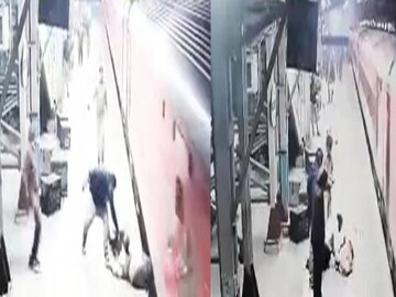 ট্রেনে উঠতে গিয়ে দুর্ঘটনার মুখে যাত্রী, সিসিটিভি ফুটেজ ভাইরাল