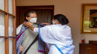 **EDS: HANDOUT PHOTO MADE AVAILABLE FROM CMO (WB) ON WEDNESDAY, JULY 28, 2021.** New Delhi: West Bengal CM Mamata Banerjee meets Congress Interim President Sonia Gandhi in New Delhi. (PTI Photo)(PTI07_28_2021_000364B) **EDS: HANDOUT PHOTO MADE AVAILABLE FROM CMO (WB) ON WEDNESDAY, JULY 28, 2021.** New Delhi: West Bengal CM Mamata Banerjee meets Congress Interim President Sonia Gandhi in New Delhi. (PTI Photo)(PTI07_28_2021_000364B)
