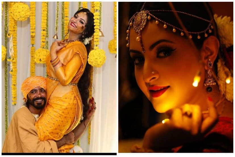 গায়ে-হলুদ থেকে বিয়ে, সবেতেই বাঙালি মেয়ের ছক বাঁধা সাজেই ধরা পড়েছেন পরীমনি। তবে তাঁর সাজে ফুটে উঠেছে এক ঘরোয়া আভিজাত্য। বিয়ে থেকে রিসেপশন সবেতেই লাবণ্যময়ী নায়িকাকে দেখে চোখ সরানো কঠিন এমনই রূপের আলোয় ভাসলেন রাজ-পত্নী।