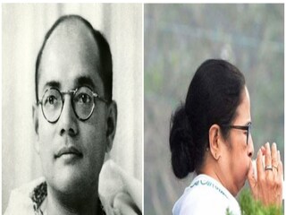 শাঁখ বাজিয়ে শ্রদ্ধা নিবেদন মুখ্যমন্ত্রীর 