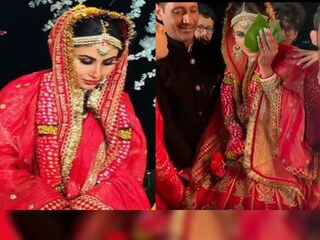 পানপাতায় ঢাকা কনের মুখ! বাঙালি রীতি মেনে ফের বিয়ের পিঁড়িতে মৌনী রায়