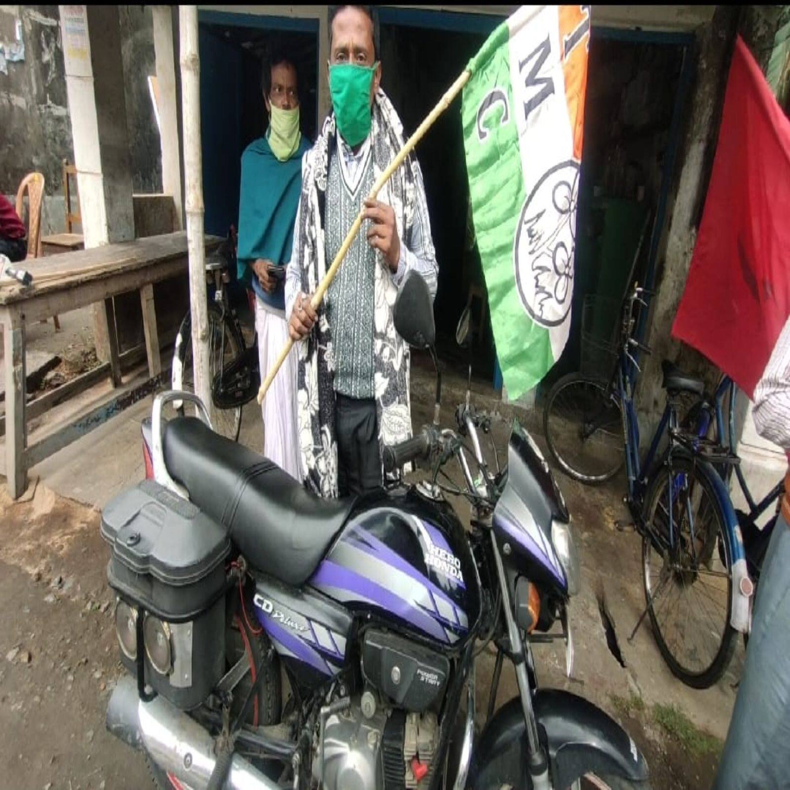 চন্দনগরে প্রচারে তৃণমূল সমর্থক ভোলা
