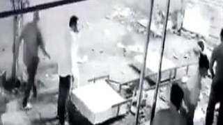 Viral News: drunken driver car hits vegetable seller injured- Photo Courtesy- CCTV Viral News: drunken driver car hits vegetable seller injured- Photo Courtesy- CCTV