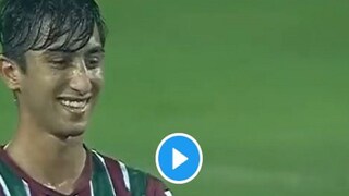 Kiyan Nassiri celebrates his hattrick with teammate in ATK Mohun Bagan dressing room- Photo Courtesy- ATK Mohun Bagan/ Twitter