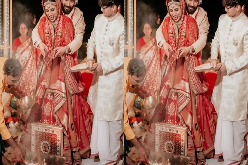 মৌনি রায় স্বমী সূরজ নাম্বিয়ারের সঙ্গে ছবি শেয়ার করে লিখেছেন শেষমেষ যাকে ভালবেসেছি তাকে পেয়েছি, বিয়েও করে ফেল্লাম, আপনাদের আশীর্বাদ ও ভালবাসা চাই ৷ সূরজ ও মৌনির পক্ষ থেকে অনেক অনেক ভালবাসা ৷ ছবি সৌজন্যে ইনস্টাগ্রাম ৷