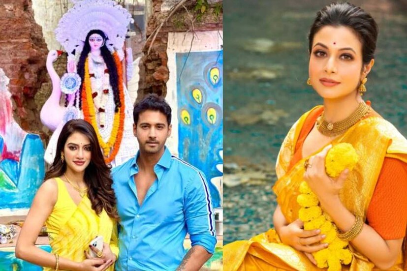 বসন্ত পঞ্চমী মানেই বাসন্তী রঙের শাড়িতে সেজে ওঠা। স্কুল কলেজ তো আছেই। এছাড়া টলিপাড়াও আজ মেতেছে বাগদেবীর আরাধনায়। কোয়েল থেকে নুসরত অধিকাংশ অভিনেত্রীই আজ হলুদ শাড়িতে সাজলেন। দেখে নেওয়া যাক কে কেমন সাজলেন আজ। 