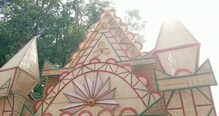 চাহিদা নেই বাঁশের তৈরি রেডিমেড মন্ডপের চাহিদা নেই বাঁশের তৈরি রেডিমেড মন্ডপের