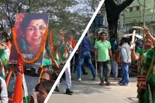 লতা মঙ্গেশকরের ছবি নিয়ে বোলপুরে তৃণমূলের মনোনয়নপত্র জমা
