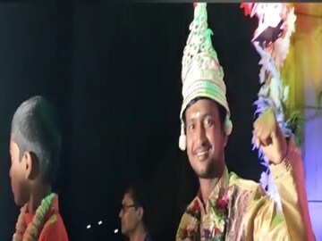 Viral News: Groom rides on bullock cart and come for wedding in paschim bardhaman