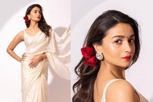স্লিভলেস ব্লাউজে উন্মুক্ত মৃণালভুজ, দেখুন পর্দার ‘গাঙ্গুবাঈ’-এর রেট্রো লুকের ছবি