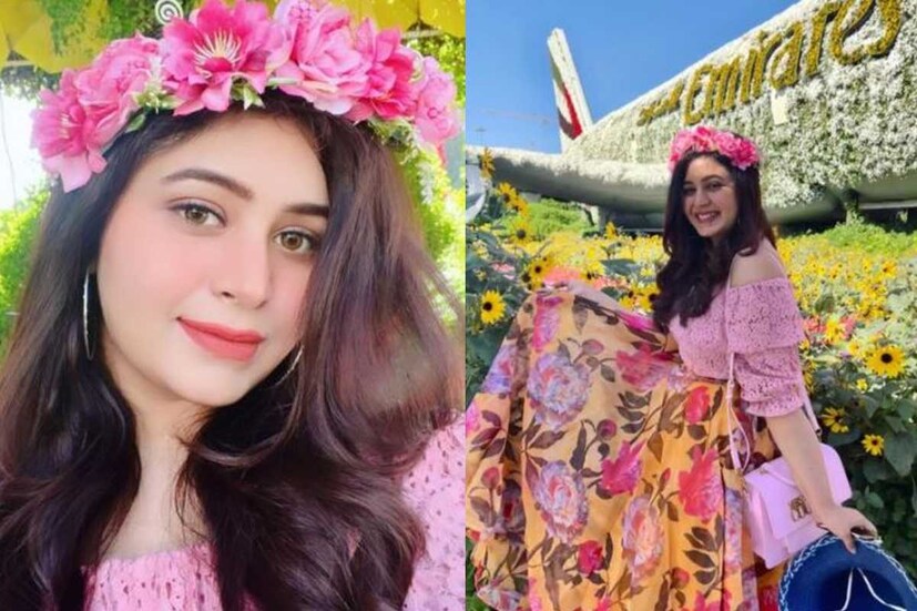 দুবাইয়ের মিরাকল গার্ডেনে ঋতাভরীর। বাগানের মতোই সেজেছেন অভিনেত্রী। ফ্লোরাল গাউনের সঙ্গে মাথায় পরেছেন ফুলের টিয়ারা। 