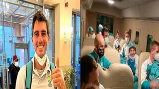 ইসলামাবাদে পৌঁছানোর পর অস্ট্রেলিয়ার নেতা প্যাট কামিন্স ইসলামাবাদে পৌঁছানোর পর অস্ট্রেলিয়ার নেতা প্যাট কামিন্স